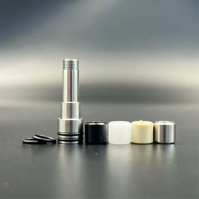 Long 510 Drip Tip – Stainless Steel Base + Interchangeable Mouthpiece for RTA / RDA Atomizers