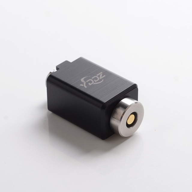 Authentic YDDZ A1 510 Thread Adapter Connector for dotMod dotAIO Pod System Vape Kit - Black + Silver, POM + Stainless Steel