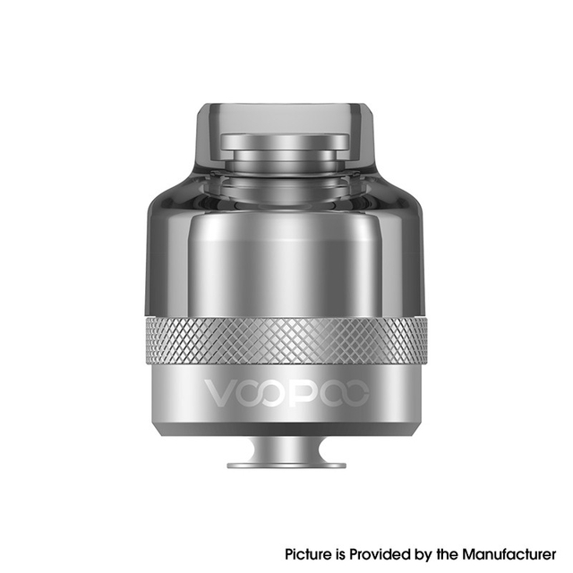 Ague Voopoo RTA خرطوشة POD لسحب X & Drag S Pod System Vape Mod kit- 2.0ml ، Stainless Steel + PCTG ، 26 مم قطر