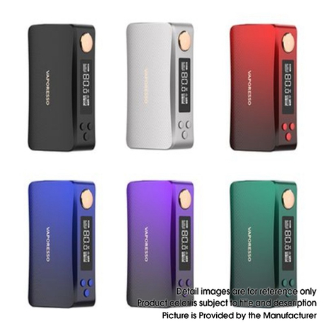 Authentic Vaporesso Gen Nano 80W 2000mAh TC VV VW Variable Wattage Vape Box Mod-Blue,Red,Purple,Green, 5~80W, AXON Chip