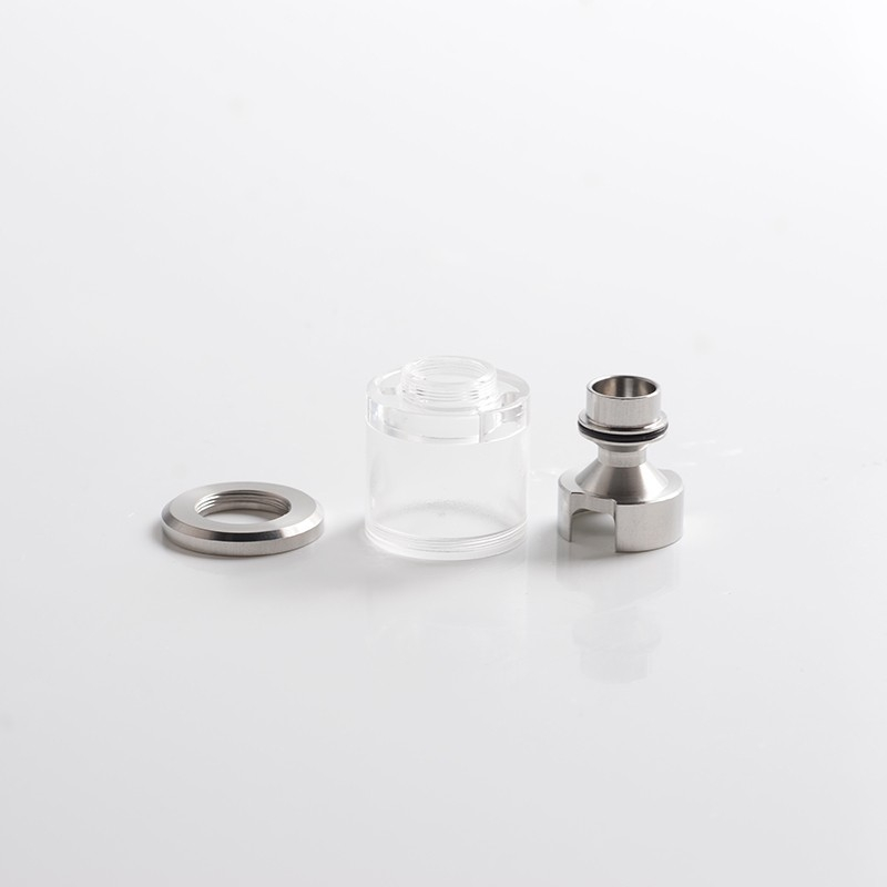 Steam Tuners Style Tank Tube + Chimney + Top Cap Top Filling Kit for Dvarw FL 22mm RTA - Translucent, Acrylic + SS, 3.5ml