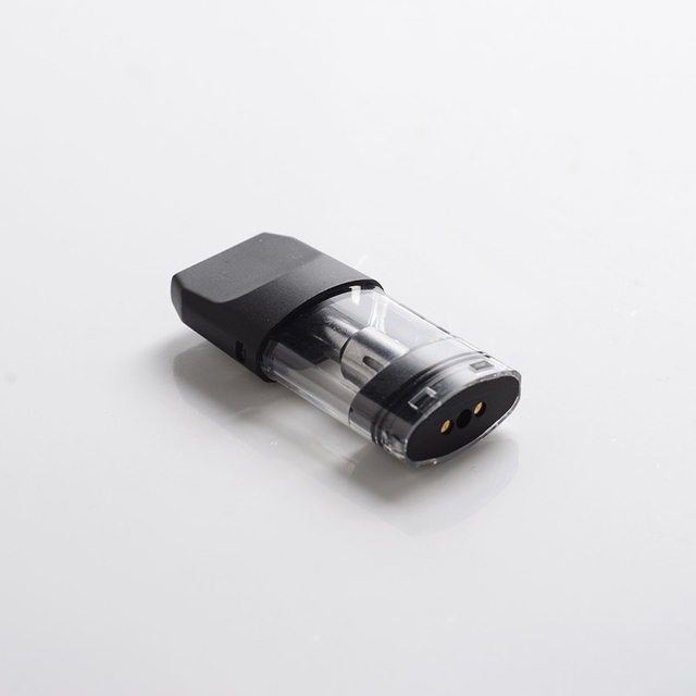 Authentic Augvape Air II Pod System Vape Kit Replacement Pod Cartridge w/ 1.3ohm OCC Coil - Black + Transparent, 1.7ml (4 PCS)