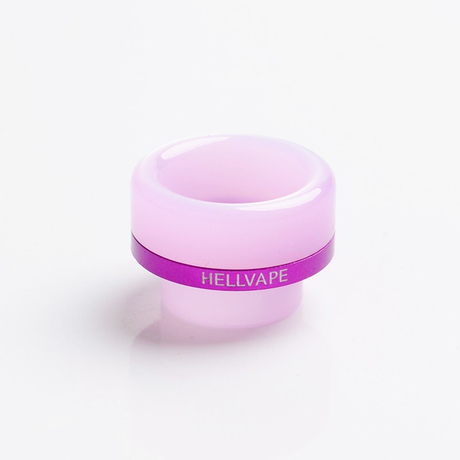 Authentic Hellvape Dead Rabbit V2 RDA Vape Atomizer Replacement Ag+ Anti-bacterial 810 Drip Tip - Lilac, Resin