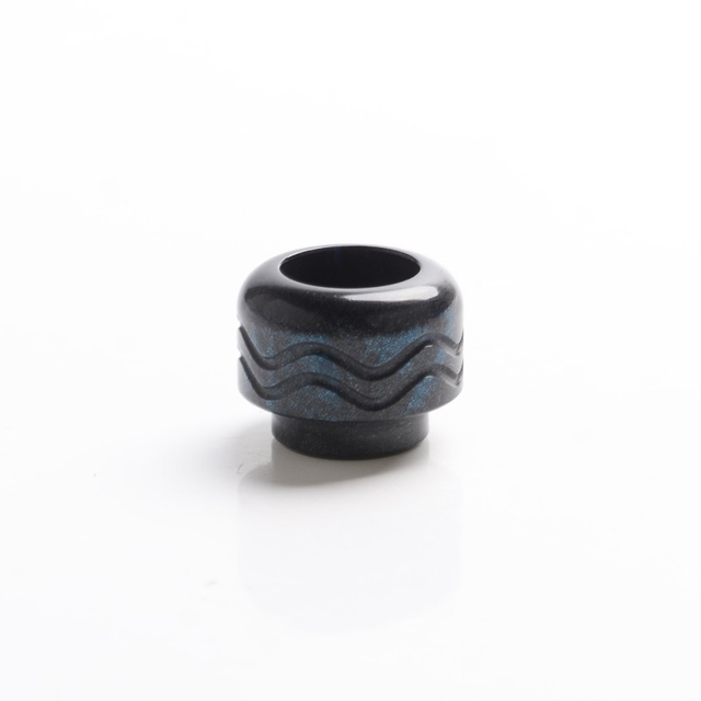 Authentic Vandy Vape Mato RDTA Vape Atomizer Replacement 810 Drip Tip - Blue Black, Resin, 14.2mm