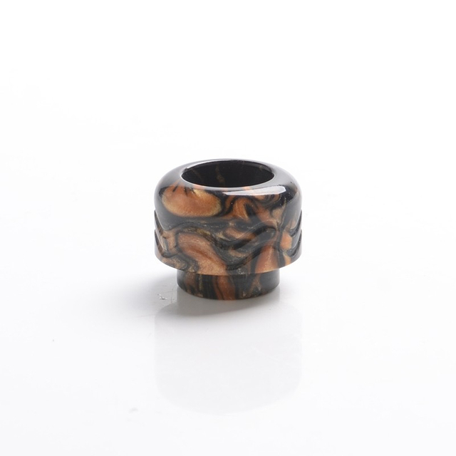 Authentic Vandy Vape Mato RDTA Vape Atomizer Replacement 810 Drip Tip - Black Gold, Resin, 14.2mm
