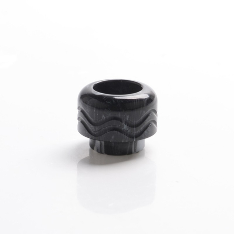 Authentic Vandy Vape Mato RDTA Vape Atomizer Replacement 810 Drip Tip - Black White, Resin, 14.2mm