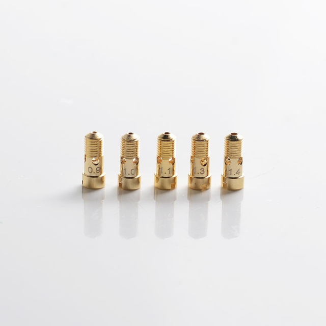 Authentic BP MODS Pioneer MTL RTA Vape Atomizer Replacement Air Pin Insert Set - 0.9mm, 1.0mm, 1.1mm