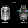 Authentic Vandy Vape Kylin Mini V2 RTA Rebuildable Tank Vape Atomizer - Black, 3.0 / 5.0ml, 24.4mm Diameter