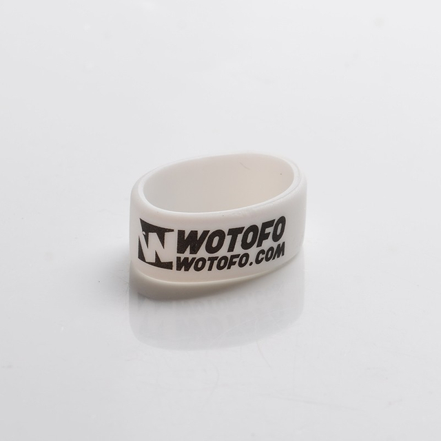 Authentic Wotofo Vape Band Tank Protector Silicone Anti-slip Ring - White (5 PCS)