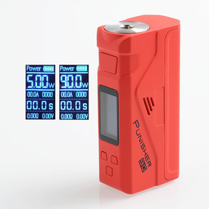 Authentic Dovpo Punisher 90W TC VW Variable Wattage Box Mod - Red, 5~90W, 1 x 18650 / 20700 / 21700