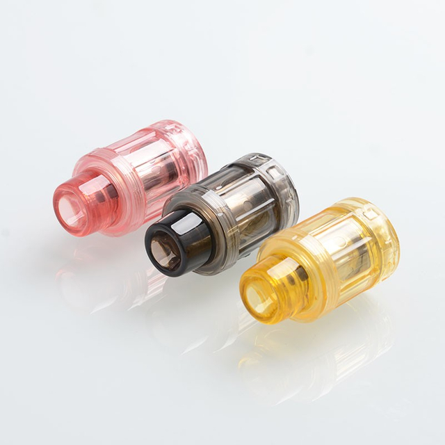 Authentic Vapor Storm D11 Disposable Tank Clearomizer - Golden + Pink + Black, Metal+Plastic, 3.5ml, 24mm Diameter (3 PCS)
