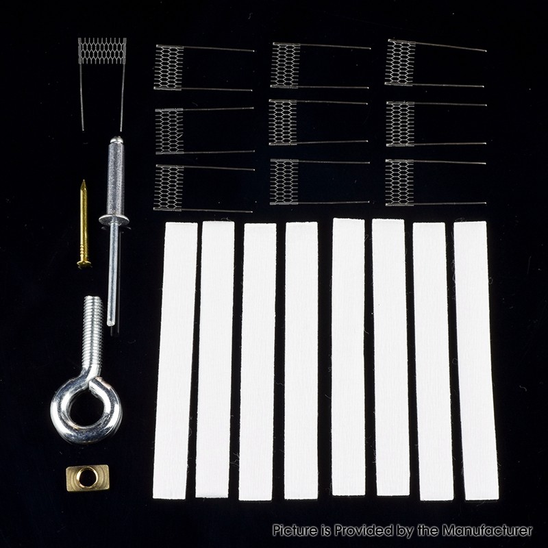 Authentic VAPJOY VINCI-TM1 DIY Rebuild Kit for Vopoo PnP Series Coils - Rod + Cottons + Ni80 Mesh (0.6ohm)