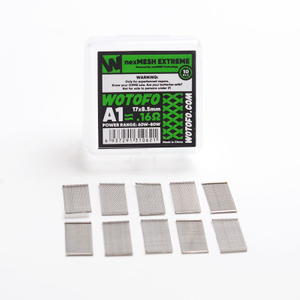 Authentic Wotofo nexMESH Extreme A1 Prebuilt Wire Mesh Sheet for Profile 1.5 RDA - Silver, 0.16ohm (10 PCS)
