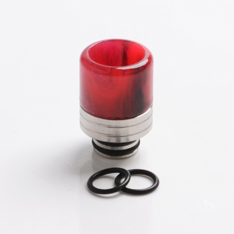 Authentic Reewape AS297F Replacement Anti Split 510 Drip Tip for RDA/RTA/RDTA/Sub-Ohm Tank Atomizer - Red, Resin + SS, 20mm