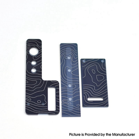 Authentic MK MODS Topo Panels Plates Set for Orca Boro Box Mod Kit 