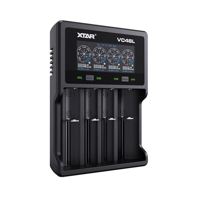NIMH / NICD / 21700バッテリー4-Slot、QC 3.0 USB Type-C用のAuthentic XTAR VC4SL充電器