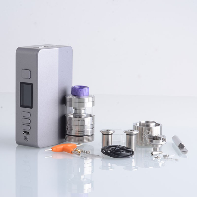 Authentic Steam Crave Hadron Plus DNA250C 200W Box Mod Advanced Kit with Plus V2 RDTA 1~200W, 2 x 21700, 8ml