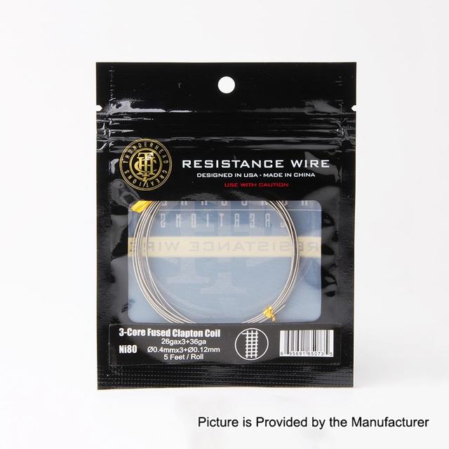 Authentic ThunderHead Creations 3-Core Fused Clapton Ni80 Resistance Wire
