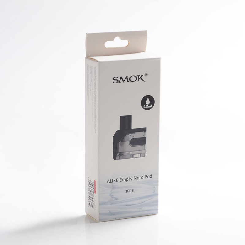 Authentic SMOKTech SMOK Alike Kit Nord Empty Pod Cartridge - 5.8ml, (3 PCS)