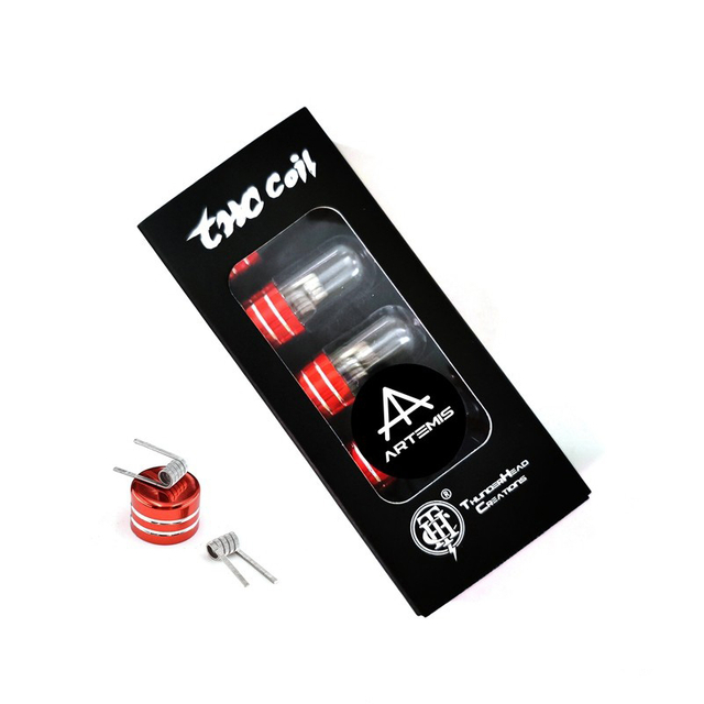 Authentic ThunderHead Creations THC Artemis RDTA Replacement Ni80 4-Core Fused Clapton Coil - 0.25ohm, 28GA x 4 +38GA (10 PCS)