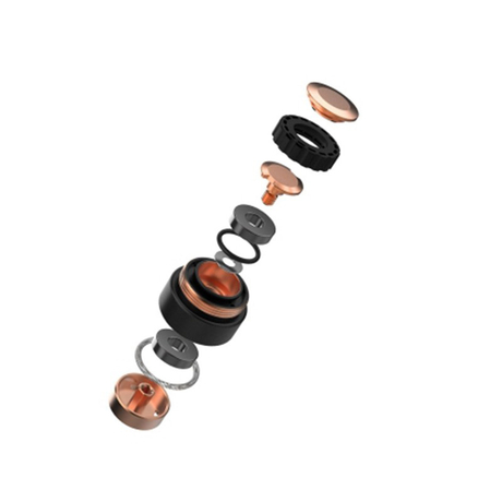 Authentic Hellvape Trishul V2 Mechanical Vape Mech Mod, Copper, 1 x 18650 / 20700 / 21700