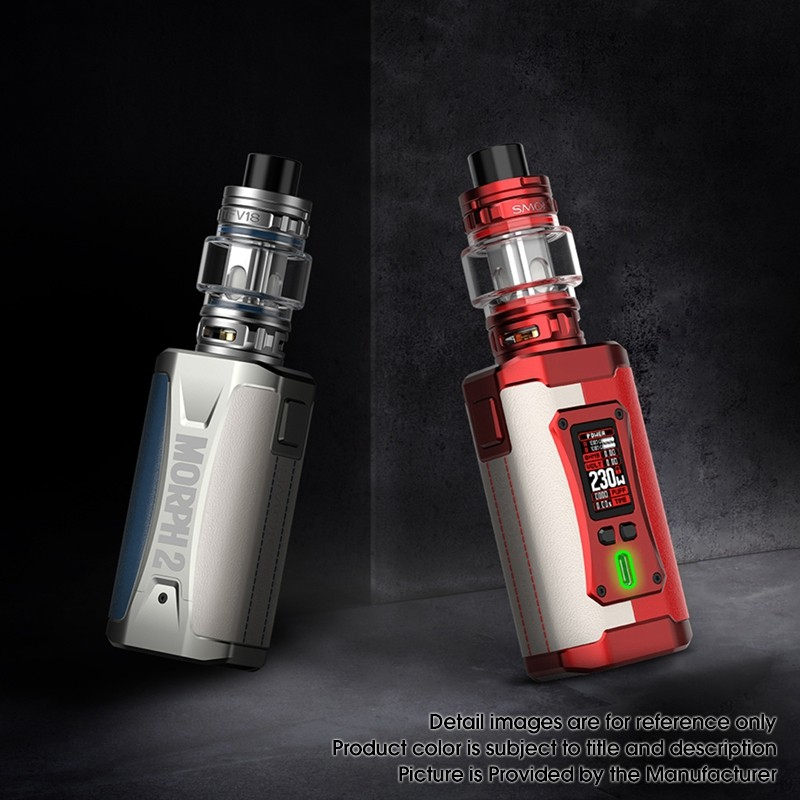 정통 SMOK Tech SMOK Morph 2 키트 230W Box Mod TFV18 탱크, 1 ~ 230W, 2 x 18650, 7.5ml, 0.15ohm/0.33ohm