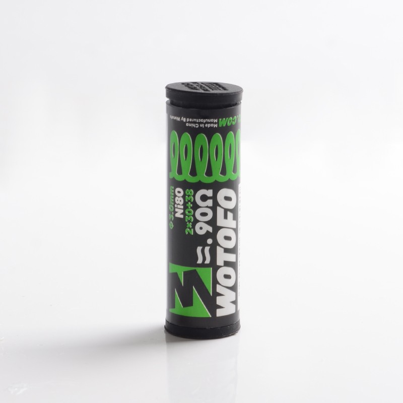 Autentico Wotofo filo bobina pre -costruito Clapton a doppio core per RDA / RTA / RDTA - Ni80, 0.9OHM, 2 x 30GA + 38GA (10 PC)