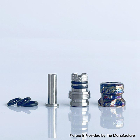 Mission Tips V2 Mini Nuke Style Drip Tip for dotMod dotAIO V1 / V2 Pod SS + Titanium