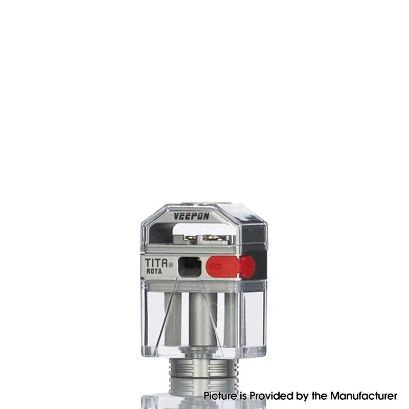 Veepon Tita X RDTA– Authentic, Billet Box Boro,7 Air Pins 1.0-4.0mm Top-Airflow