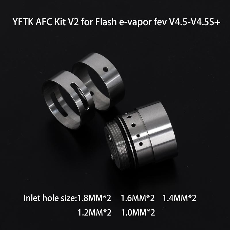 YFTK KF V3 Style RTA – 23mm 316SS | 4.8ml | True MTL to DL | Full Kit Silver