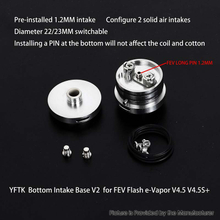 YFTK Bottom Intake Base Deck V2 for FEV Flash e-Vapor V4.5 / V4.5S+ RTA Atomizer
