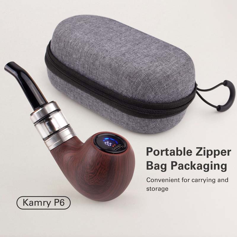 Kamry P6 LED E-Pipe Kit – 1100mAh Electronic Pipe Vaporizer with LED Effect