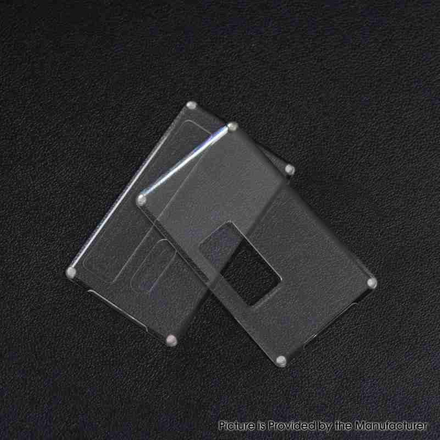 Replacement Front + Back Cover Panel Plate for DNA 60W / 70W BB Style Vape Box Mod - Translucent, Acrylic