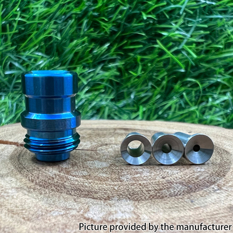 Mission Never Normal Titanium Drip Tip for BB / Billet / Boro AIO Box Mod -Air Insert 1.5mm / 2mm / 3.5mm
