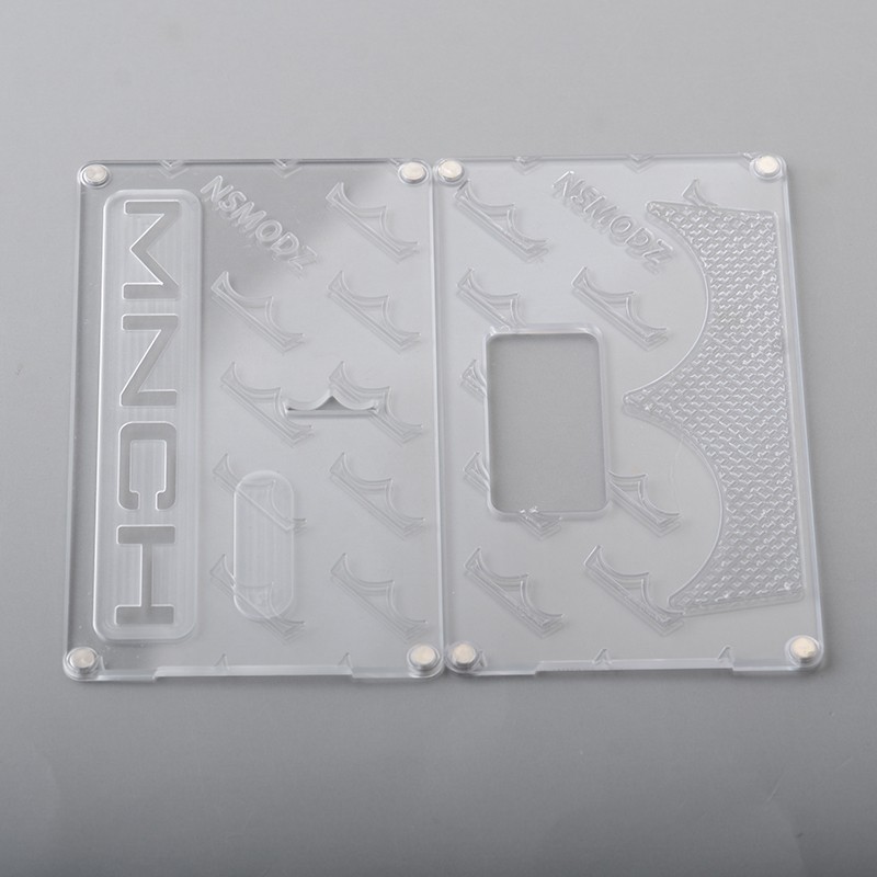 NS Modz Monarchy Square Front + Back Door Panel Plates for BB / Billet Box Vape Mod - Tawny, PC (2 PCS)