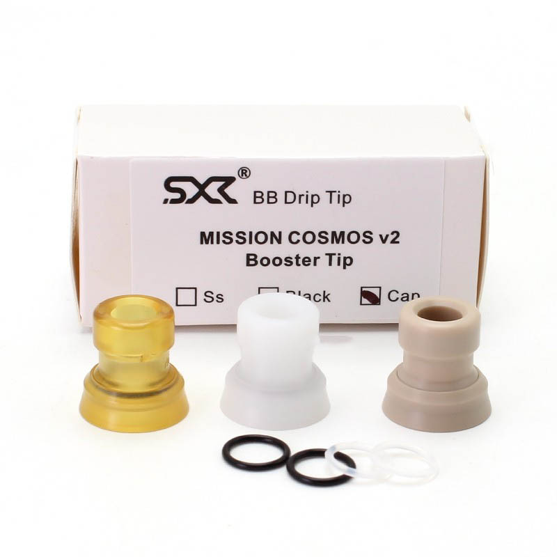 SXK Replacement Mouthpiece for MISSION COSMOS V2 Booster Drip Tip - POM + PEEK + Ultem (3 PCS)