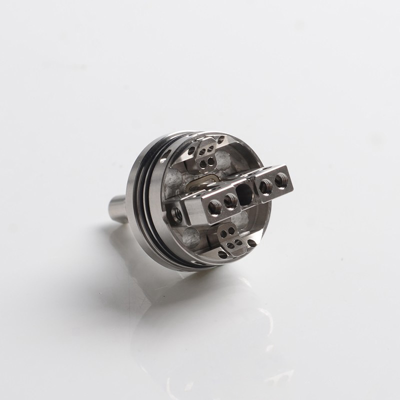 VG Extreme V2 Style RTA Rebuildable Tank Vape Atomizer - Silver, 6.5ml, 23mm Diameter