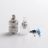 KF Lite Plus -Stil RTA wiedergebauter Tank Vape Atomizer - Silber, Edelstahl + Acryl, 4,0 ml, 24 mm Durchmesser
