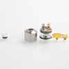 SXK Monarch R 스타일 RDTA 재건 가능한 드리핑 탱크 분무기 316 스테인리스 스틸 + 유리, 22mm 직경