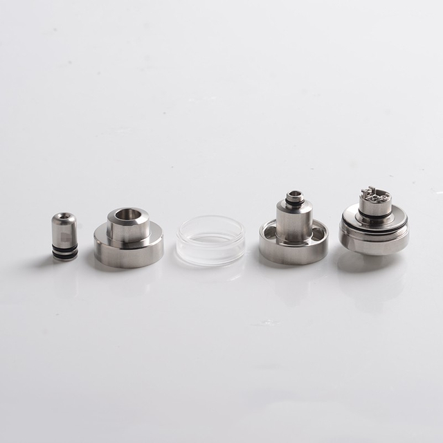 ShenRay KF Lite Plus Style RTA Rebuildable Tank Vape Atomizer w/ Spare Acrylic Tank, SS, 4.0ml, 24mm Diameter