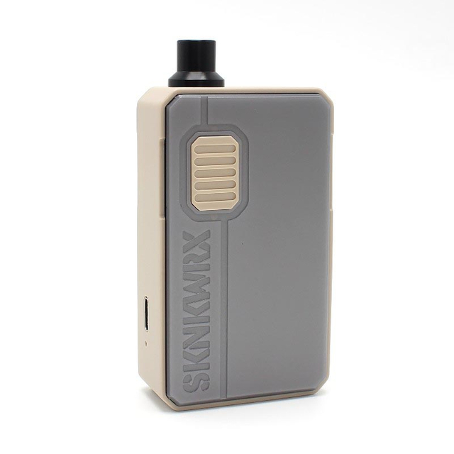  Autentico sknkworkx d-01 alO box Mod vw 1 ~ 60w, 1 x 18650, chipset Evolv DNA60, compatibile con dot AIO serbatoi