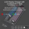 Universal Vape Battery Charger for 18650 21700 26650 18350- Smart Dual Slot 3.7V Fast Charge Station