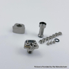 YFTK Monarchy Mobb TC Style RBA Bridge – Billet BB Boro Compatible | 7 Air Pins 1.0-4.0mm Silver