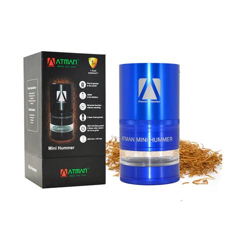 ATMAN Mini Hummer Electric Dry Herb Grinder Automatic Operation Tobacco Crusher 900mAh 