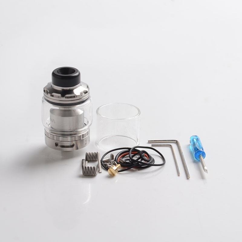 Authing-Gas-Mods-Cyber​​-RTA-Rebuildable-Tank-Vape-Atomizer-Silver-and-Side-Inlet-24mm-mimer