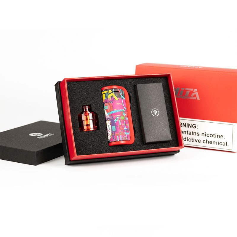 Asvape hita ink 40w pod system Vape Mod kit, 1500 mAh, 5 ~ 40w, 3.0ml