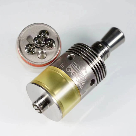 RMC Jet2win Sport GT-R V8 RDTA Rebuildable Dripping Tank Vape Atomizer Set Titanium, Dual Deck
