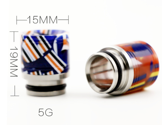 Ersatz 510 Tropfspitze für RDA / RTA / RDTA sub ohm Tank Vape Atomizes Harz, 15mm