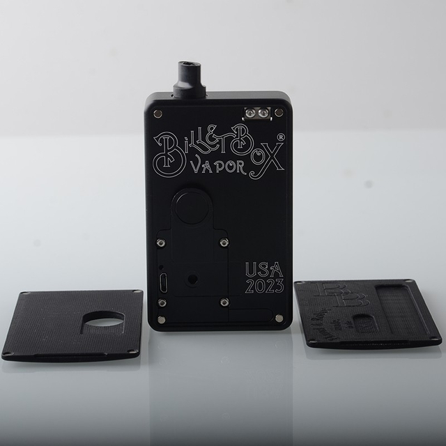 SXK BB Style 70W All-in-One VW Variable Wattage Box Mod Kit w/ USB Port - Black, 1~70W, 1 x 18650, with 2023 Logo