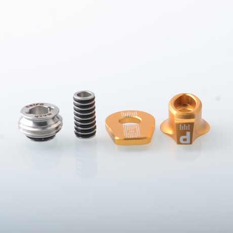 D-Tip Drip Tip for BB / Billet / Boro AIO Box Mod  Stainless Steel + PEEK
